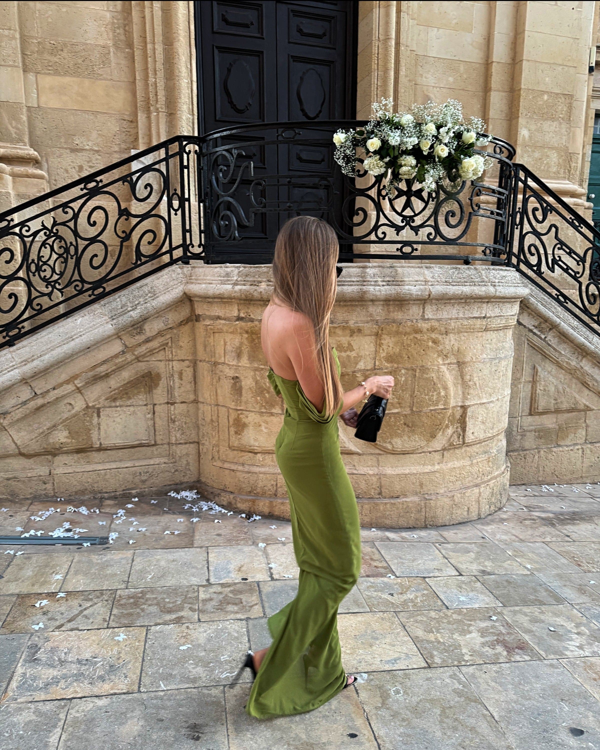 Charlotte Olive Maxi Dress - DE NOIR