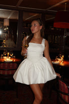 Amalfi White Mini Dress - DE NOIR