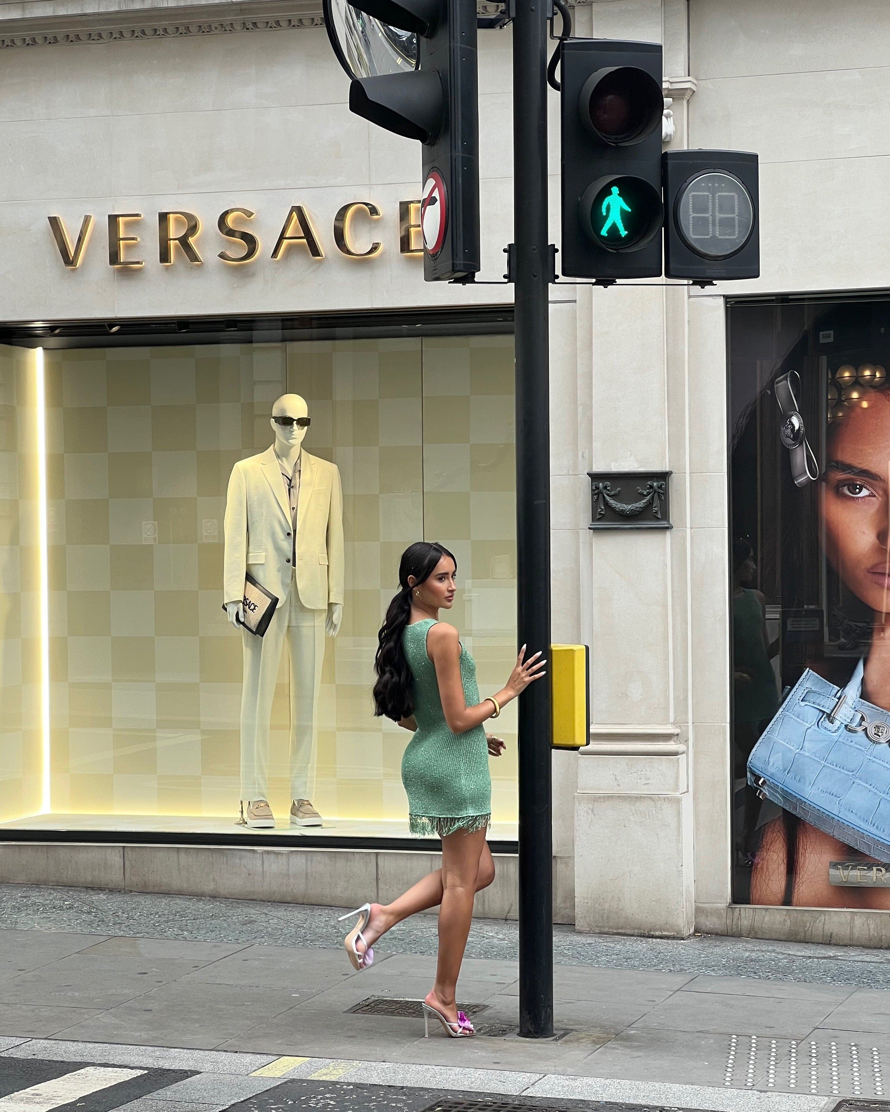 Elise Knitted Mini Dress Sequin - DE NOIR