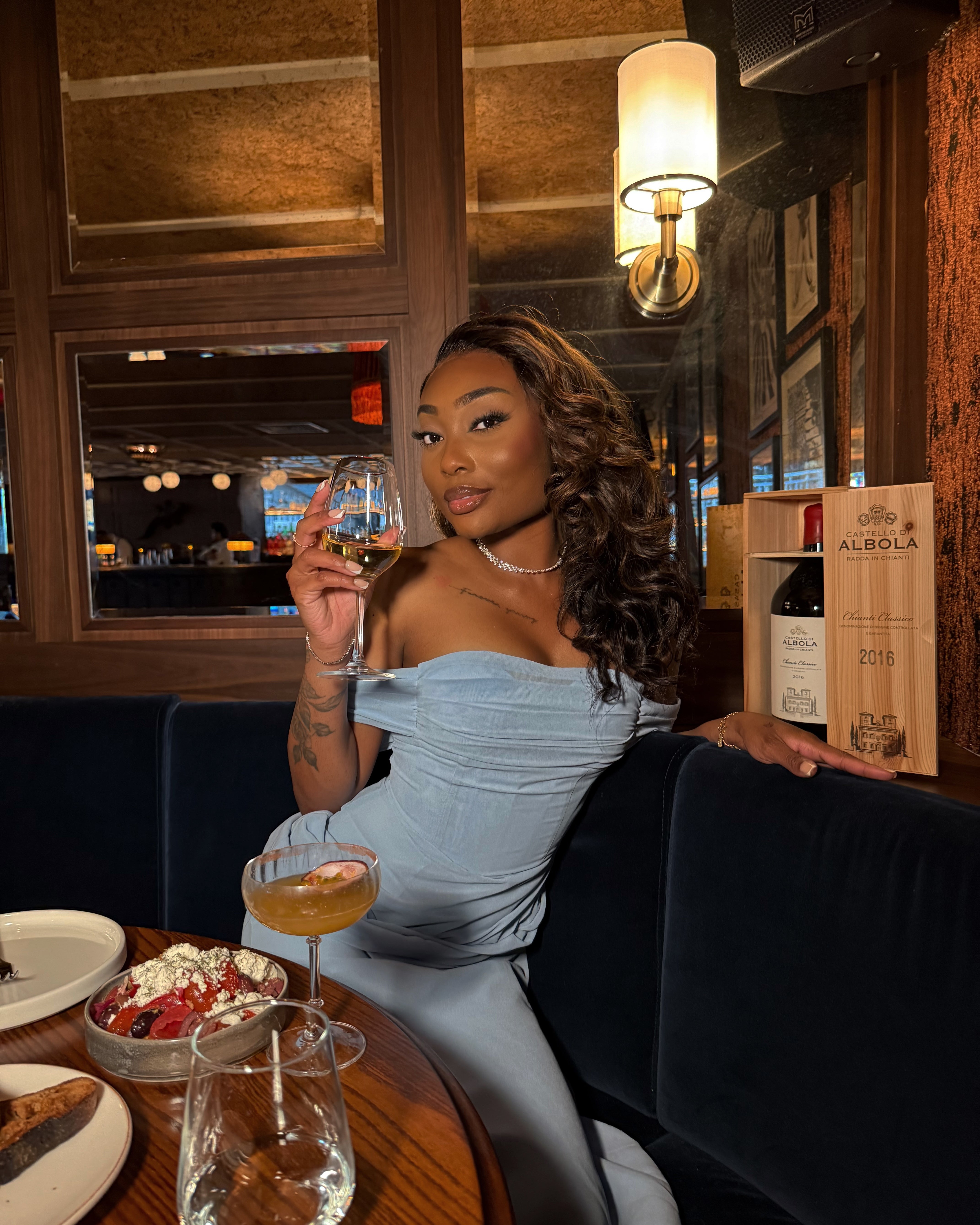 Charlotte Ice Blue Maxi Dress - DE NOIR