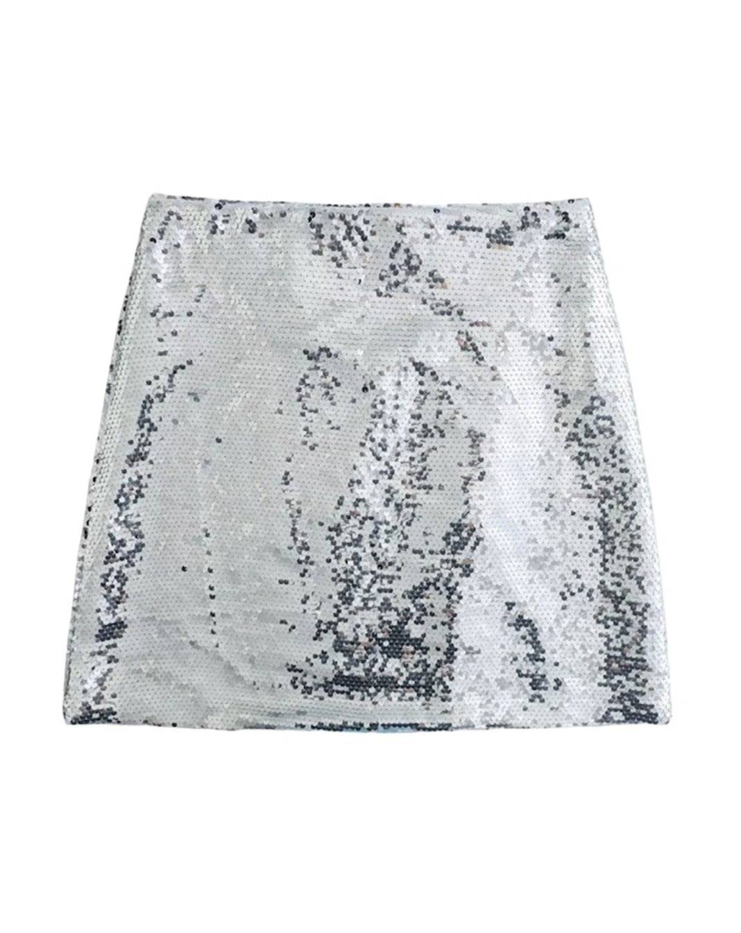 Jorja Silver Skirt - DE NOIR