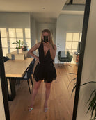 Mesh Black Mini Dress - DE NOIR