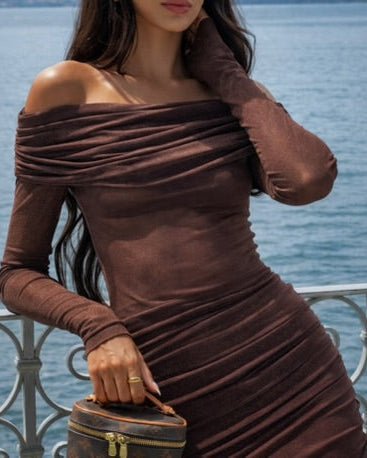 brown summer dress