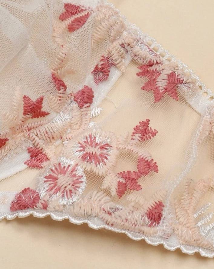 Embroidered Underwear Set