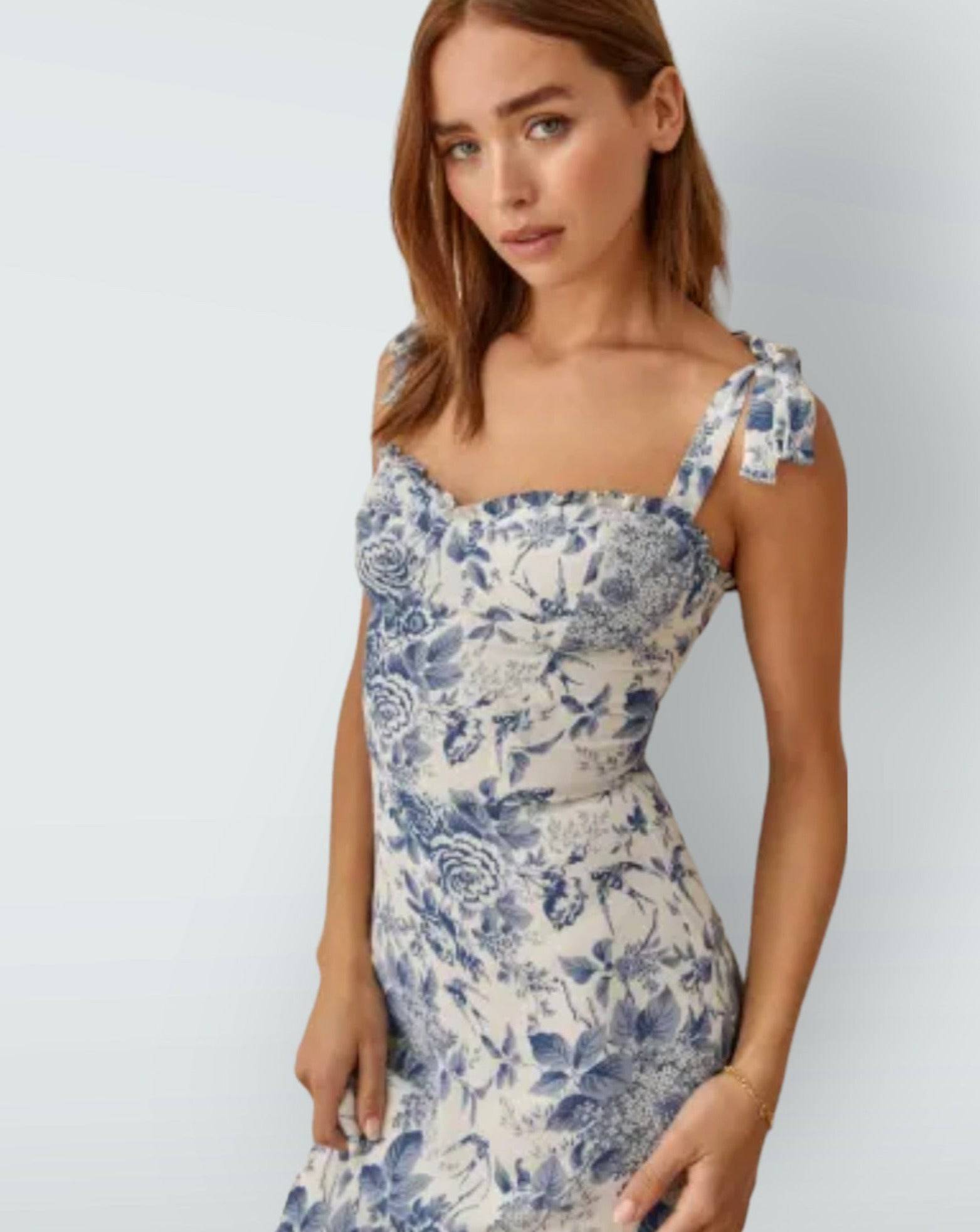 Christine Midi Cream Dress - De Noir