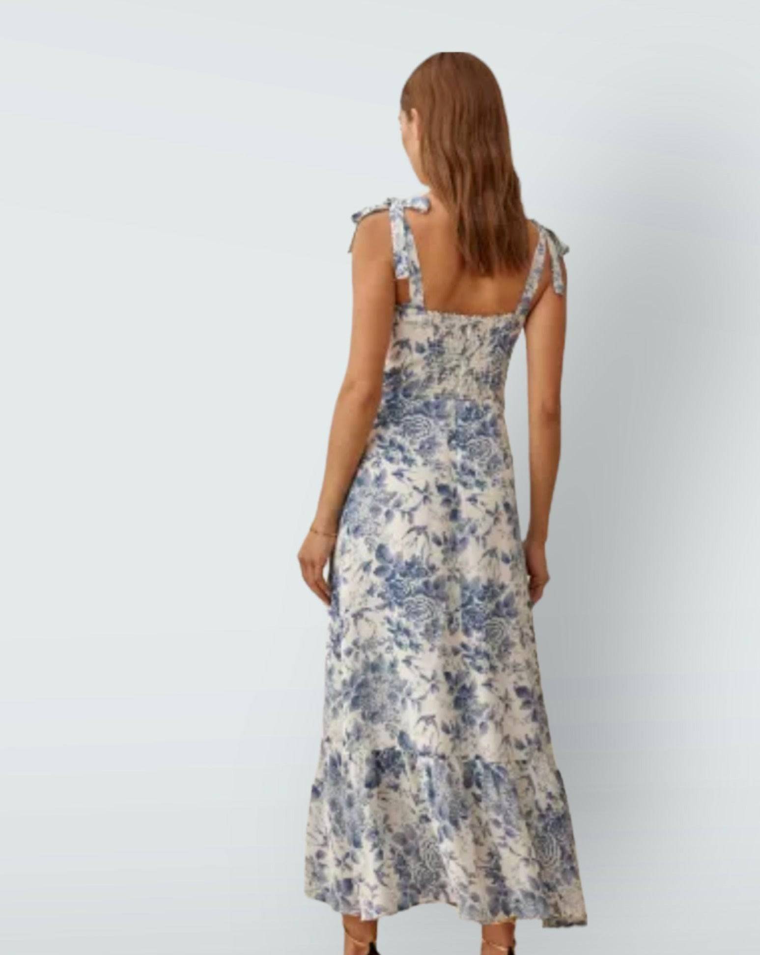 Christine Midi Cream Dress - De Noir