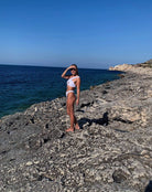 One-shoulder Bikini White