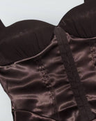 Brown Mini Dress -  Ariel