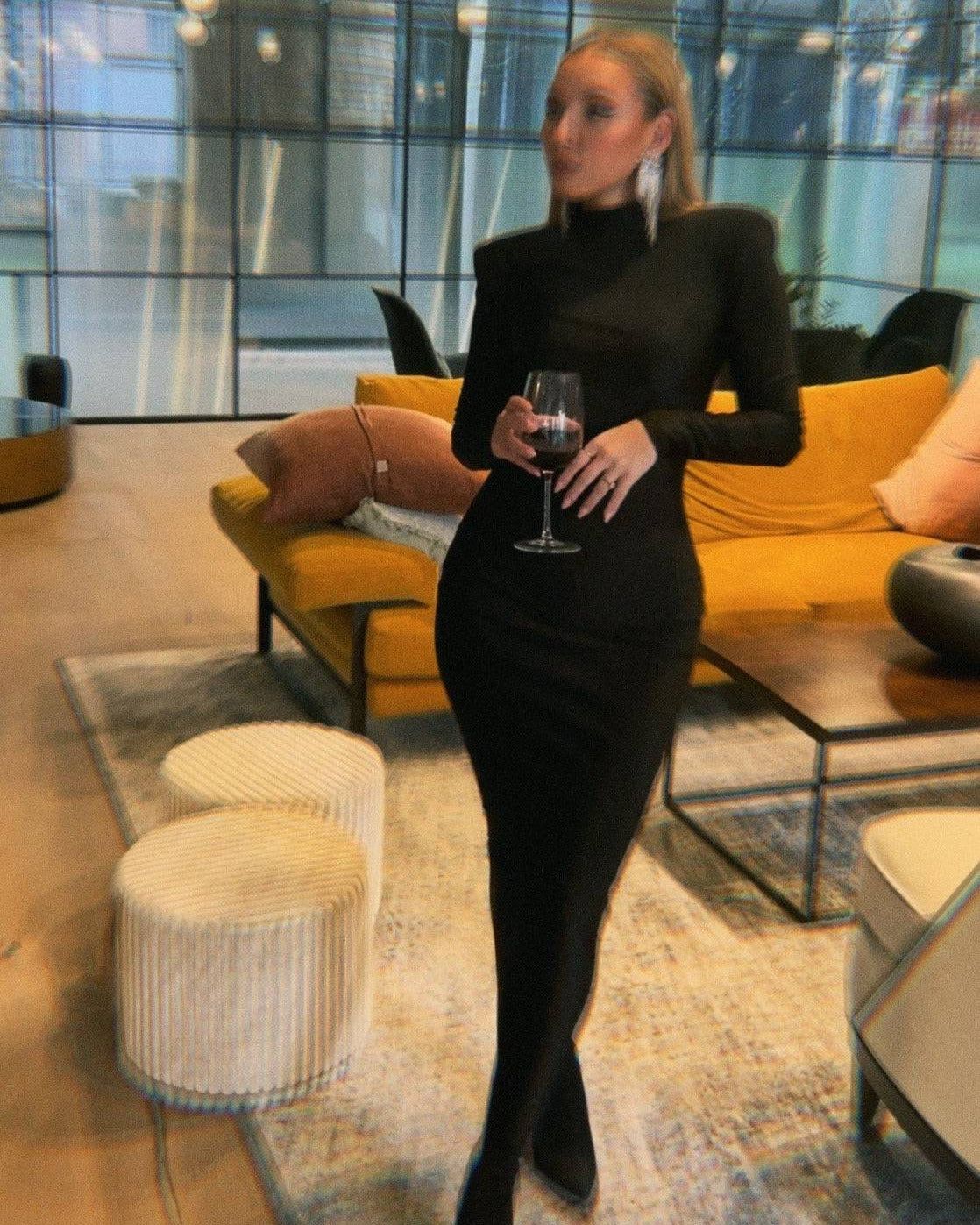 Madison Black Maxi Dress - De Noir