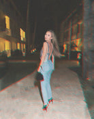 Chloe Diamante Silver Top - De Noir