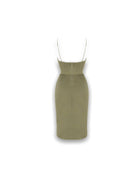 Saffron Olive Midi Dress - De Noir