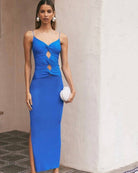 Amelia Blue Maxi Dress - De Noir