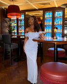 Charlotte Ice Blue Maxi Dress - DE NOIR 