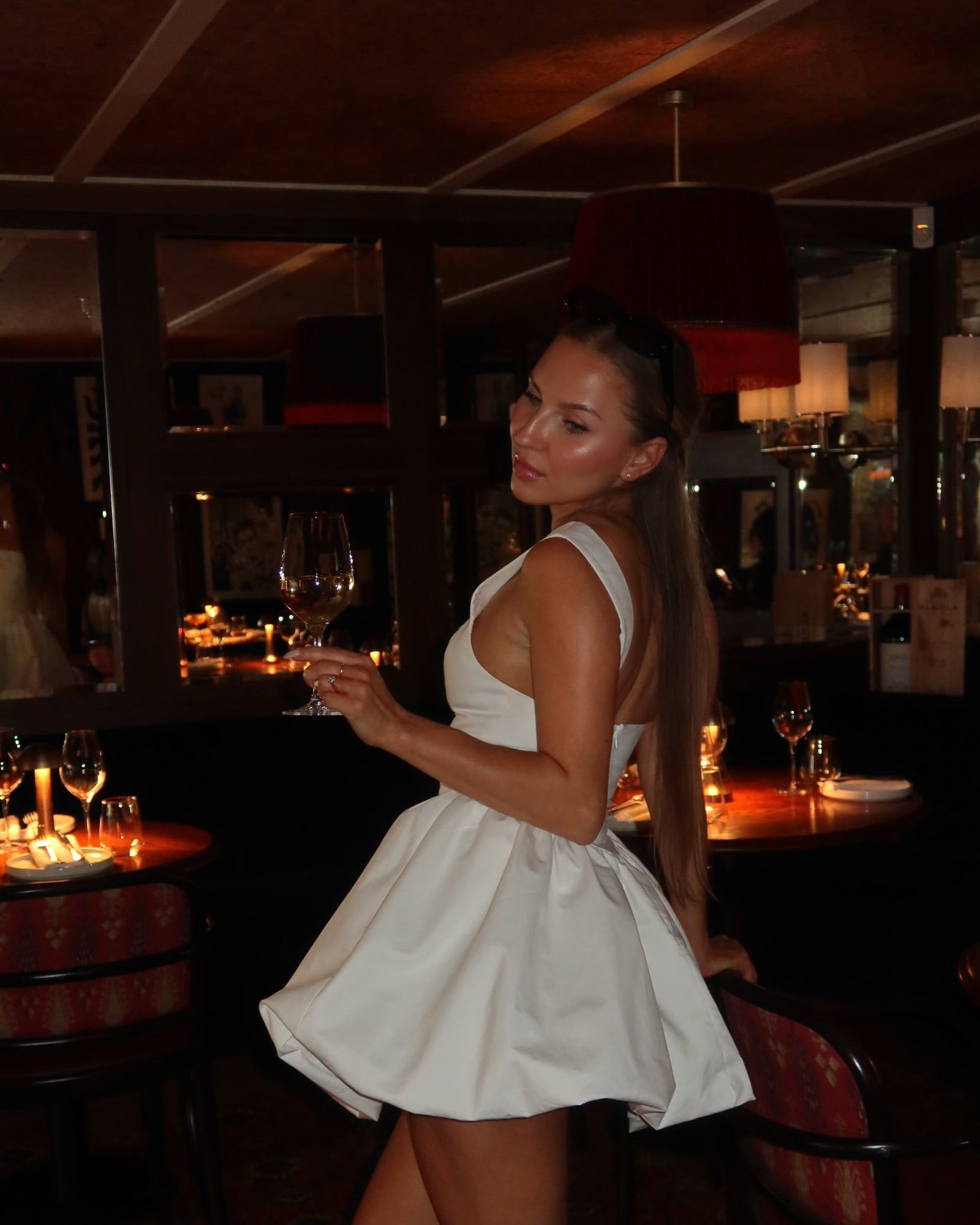 White mini dress 