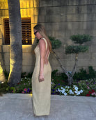 Asmira Knitted Sequin Maxi Dress - DE NOIR 