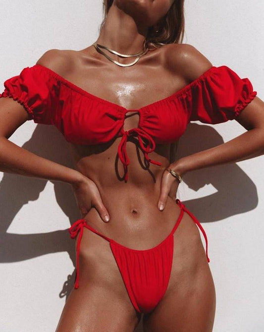 Bardot Bikini in Red