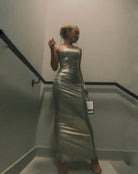 Chelsea Metallic Maxi Dress - De Noir 