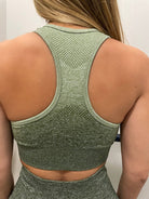 Ombre Seamless Sports Bra in Green