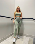 Ombre Seamless Sports Bra in Green